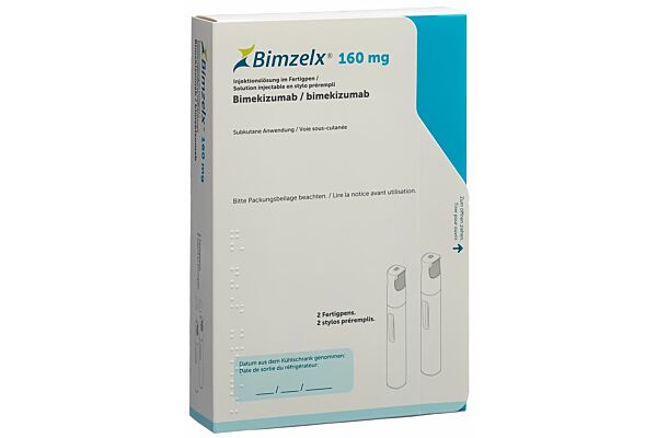 Bimzelx sol inj 160 mg/ml stylo prérempli 2 x 1 ml