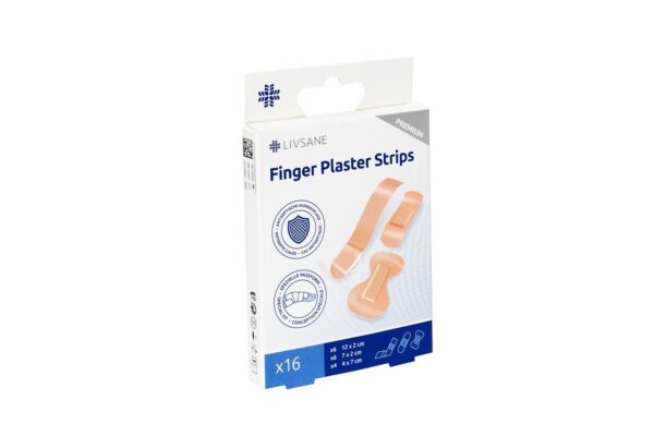 Livsane Premium Finger Pflaster-Streifen 16 Stk