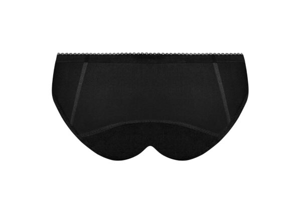 Dim Shorty menstruelle flux abondant 48-50 noir avec détail mesh