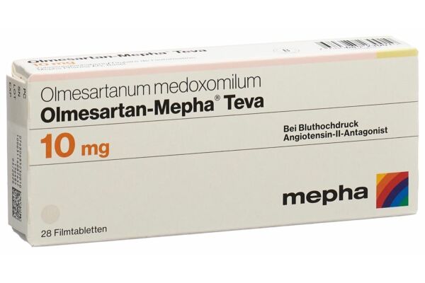 Olmesartan-Mepha Teva Filmtabl 10 mg 28 Stk