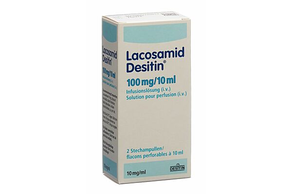 Lacosamid Desitin sol perf 100 mg/10ml 2 flac 10 ml