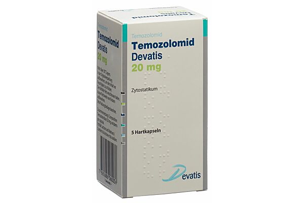 Temozolomid Devatis Kaps 20 mg Fl 5 Stk