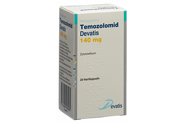 Temozolomid Devatis Kaps 140 mg Fl 20 Stk