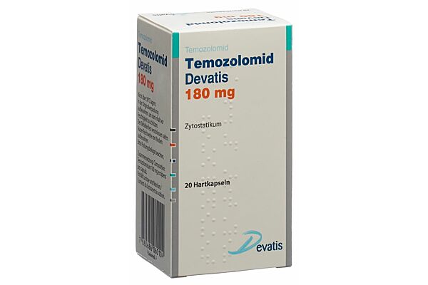 Temozolomid Devatis Kaps 180 mg Fl 20 Stk