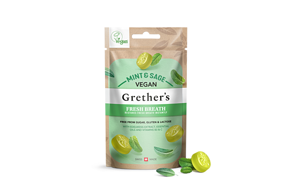 Grethers Fresh Breath Minze Salbei Pastillen vegan Btl 45 g