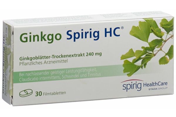 Ginkgo Spirig HC Filmtabl 240 mg 30 Stk