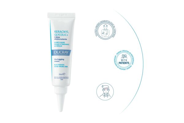 DUCRAY KERACNYL GLYCOLIC+ Anti-Mitesser Creme Tb 30 ml