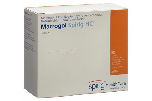 Macrogol Spirig HC pdr sach 20 pce