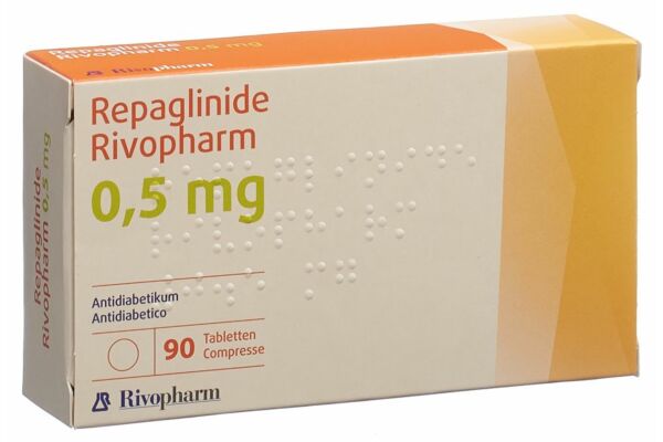 Repaglinide Rivopharm Tabl 0.5 mg 90 Stk