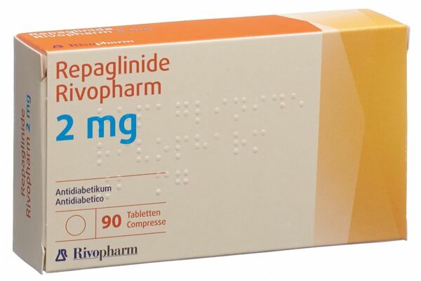 Répaglinide Rivopharm cpr 2 mg 90 pce