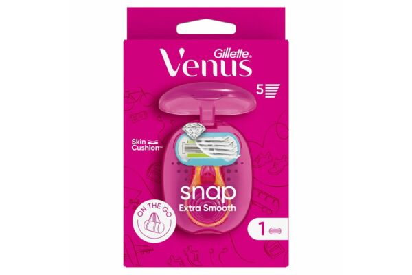 Gillette Venus Extra Smooth Rasierapparat Snap mit 1 Klinge