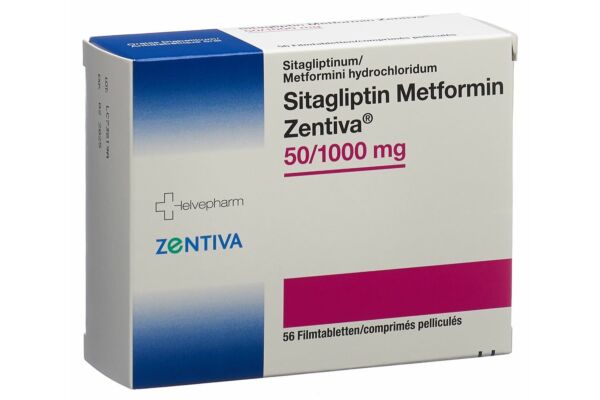 Sitagliptin Metformin Zentiva cpr pell 50mg/1000mg 56 pce