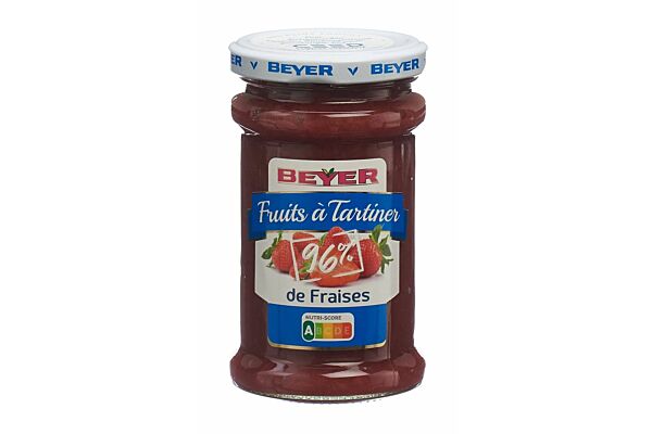 BEYER fruits à tartiner fraise verre 235 g