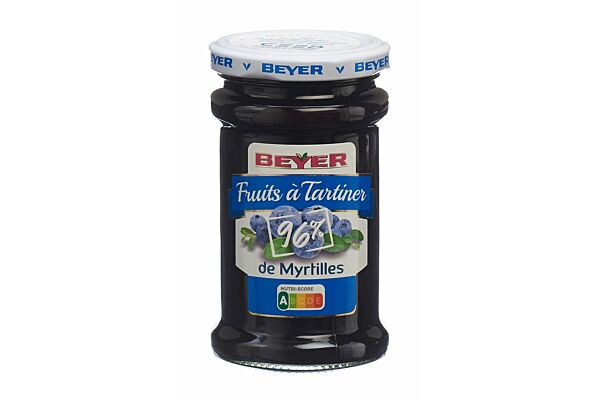 BEYER fruits à tartiner myrtilles verre 240 g