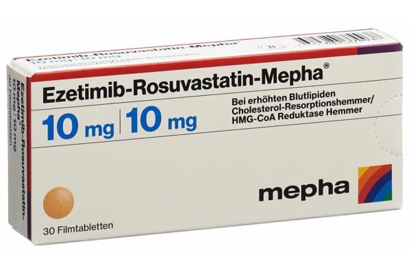 Ezetimib-Rosuvastatin-Mepha Filmtabl 10mg/10mg 30 Stk