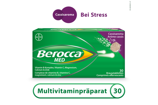 Berocca MED cpr eff arôme cassis 30 pce