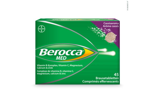 Berocca MED cpr eff arôme cassis 45 pce