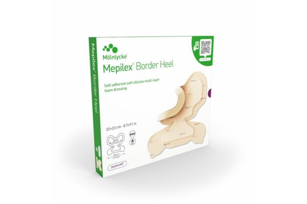 Mepilex Border Heel 22x23cm 6 pce