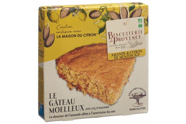 BISCUITERIE DE PROVENCE Weicher Kuchen Mandel Zitrone glutenfrei Bio Btl 225 g