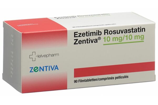 Ezetimib Rosuvastatin Zentiva cpr pell 10 mg/10 mg 90 pce