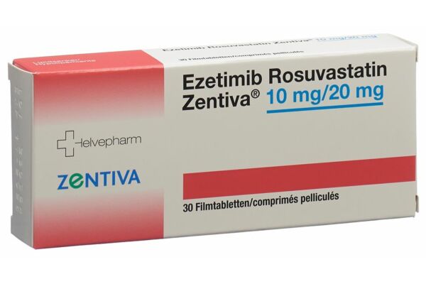 Ezetimib Rosuvastatin Zentiva Filmtabl 10 mg/20 mg 30 Stk