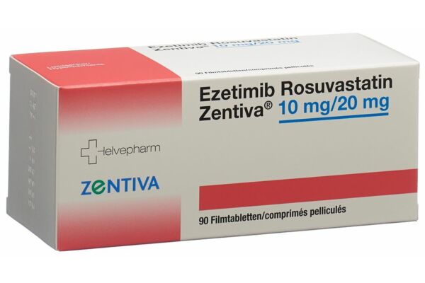 Ezetimib Rosuvastatin Zentiva cpr pell 10 mg/20 mg 90 pce