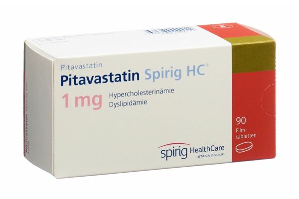 Pitavastatine Spirig HC cpr pell 1 mg 90 pce