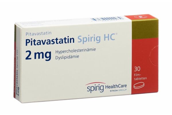 Pitavastatine Spirig HC cpr pell 2 mg 30 pce