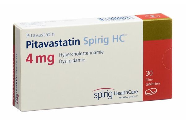 Pitavastatine Spirig HC cpr pell 4 mg 30 pce