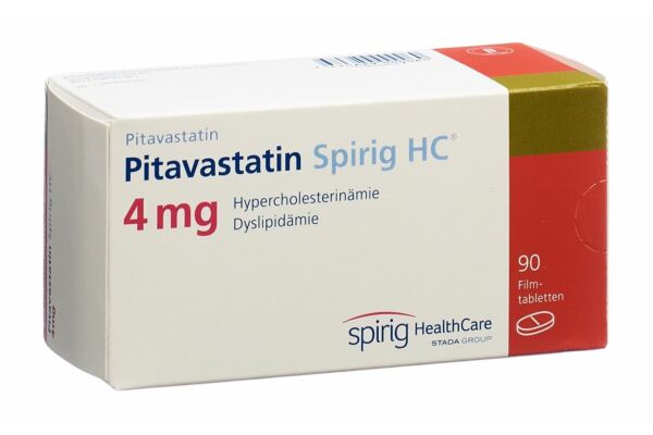 Pitavastatin Spirig HC Filmtabl 4 mg 90 Stk