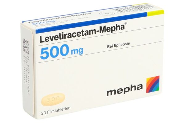 Levetiracetam-Mepha Filmtabl 500 mg 20 Stk