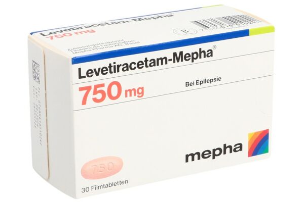 Levetiracetam-Mepha cpr pell 750 mg 30 pce