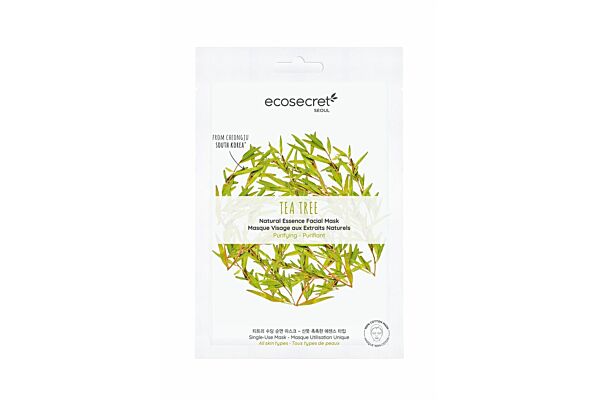 Ecosecret masque visage purifiant tea tree sach 20 ml