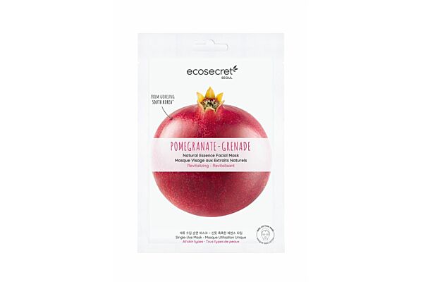 Ecosecret masque visage revitalisant grenade sach 20 ml