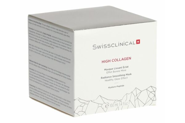 Swissclinical HIGH COLLAGEN masque lissant éclat effet bonne mine bte 100 ml