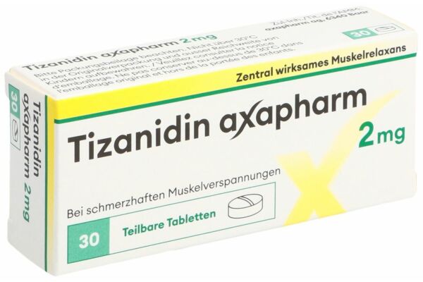 Tizanidin axapharm Tabl 2 mg 30 Stk