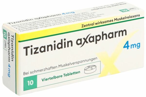 Tizanidin axapharm Tabl 4 mg 10 Stk