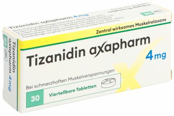 Tizanidin axapharm Tabl 4 mg 30 Stk