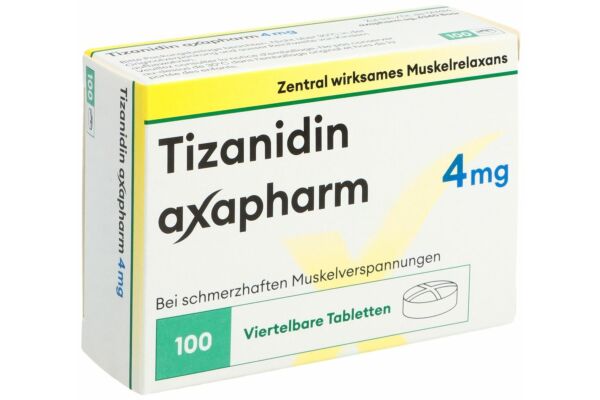 Tizanidin axapharm Tabl 4 mg 100 Stk