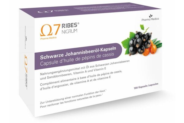 Ribes Nigrum huile pépins de cassis caps 180 pce