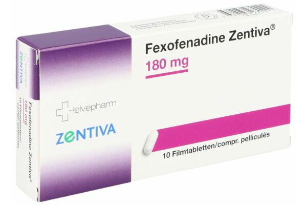 Fexofenadine Zentiva cpr pell 180 mg blist 10 pce