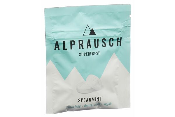 Alprausch Pastillen Extra-Frisch Spearmint ohne Zucker Btl 22 g