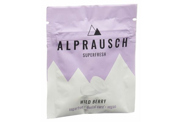 Alprausch Pastillen Extra-Frisch Wild Berry ohne Zucker Btl 22 g