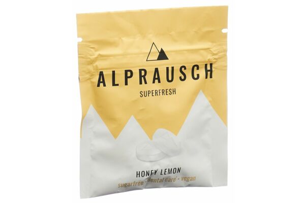 Alprausch pastilles extra fraîches de miel et de citron sans sucre sach 22 g