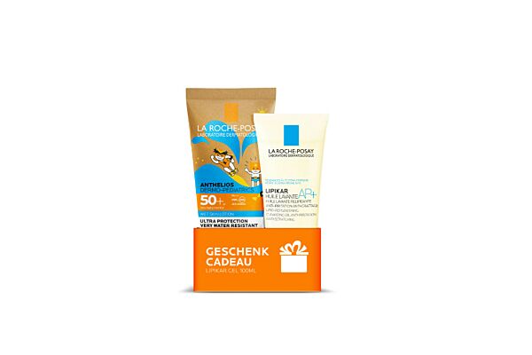 La Roche Posay Anthelios Wetskin Dermo Pediatric SPF50+ 200ml + Lipikar Dusch- und Badeöl 100ml