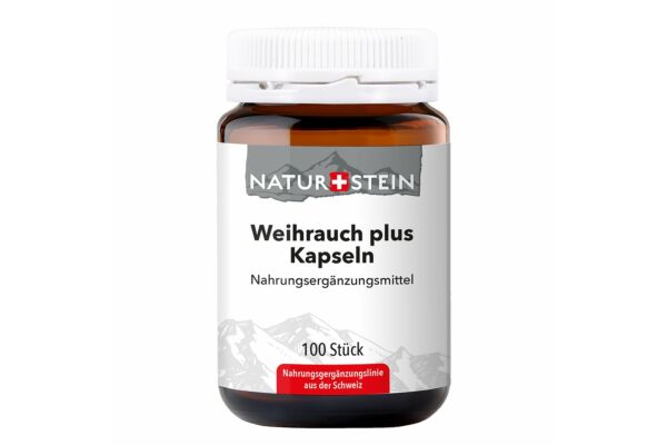 Naturstein Weihrauch plus Kaps Glas 100 Stk