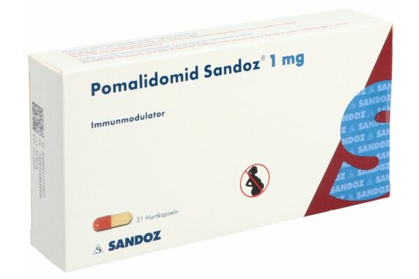 Pomalidomide Sandoz caps 1 mg 21 pce