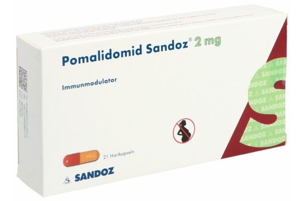 Pomalidomide Sandoz caps 2 mg 21 pce