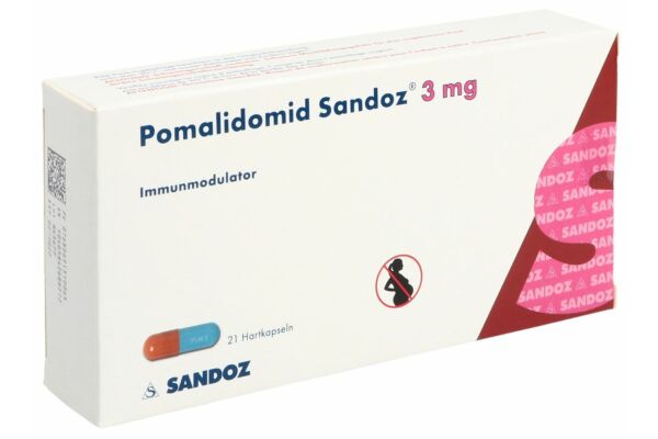 Pomalidomide Sandoz caps 3 mg 21 pce