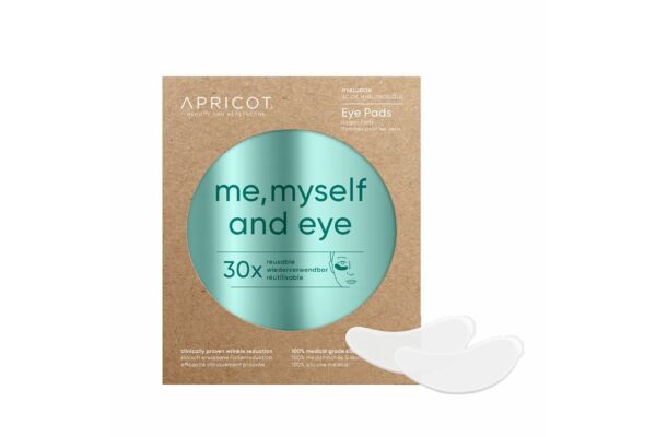 Apricot wiederverwendbares Anti-Falten-Augen Pads mit Hyaluron 2 Stk